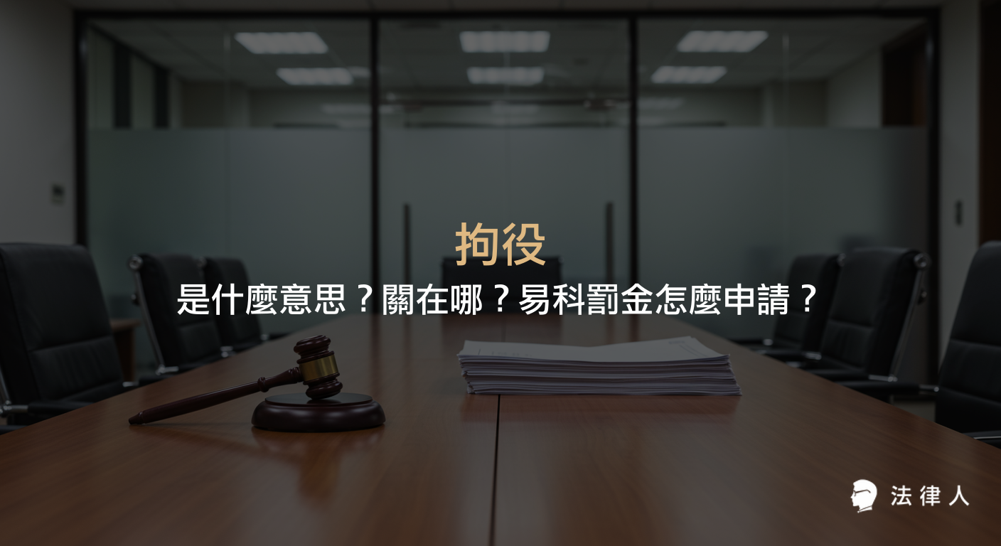 說明拘役的定義、刑期長度、與有期徒刑的差異、執行地點，以及拘役易科罰金的申請條件、流程與相關法律規定，並整理拘役會否留下前科等重點資訊。