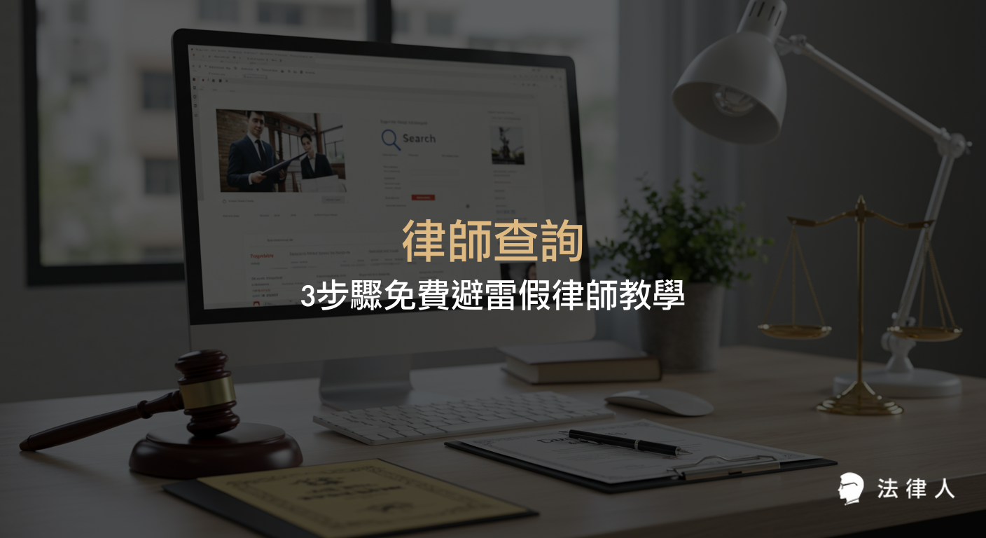 律師查詢系統操作教學，說明如何透過三步驟查詢律師基本資料、執業狀態、出生年份、懲戒紀錄與所屬事務所，協助民眾辨識假律師並保障自身權益。