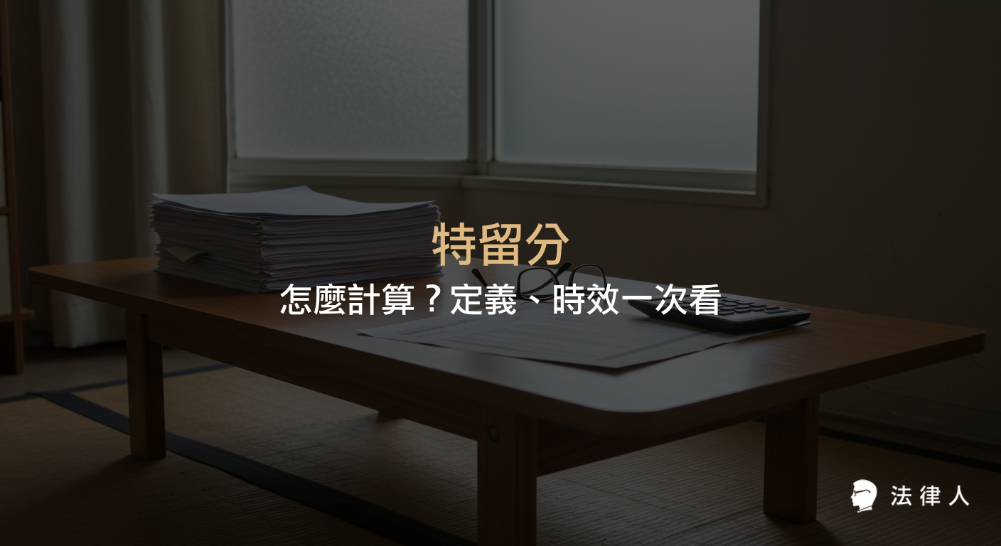 特留分的定義、計算方式、與應繼分的差異，並說明特留分遭侵害時的維權訴訟時效及規避方式，完整解析繼承人遺產分配保障。