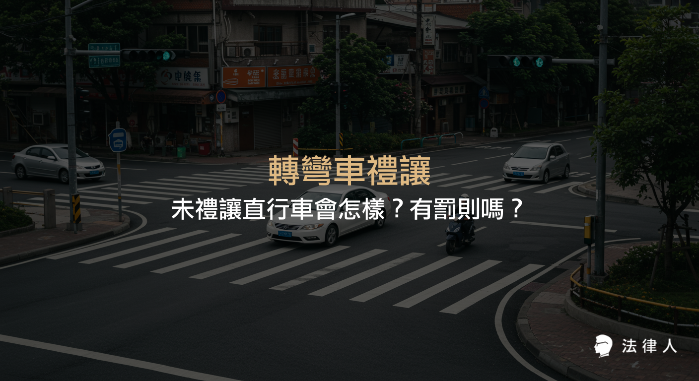 說明轉彎車禮讓直行車的法規重點、現行罰則金額，以及相關道路交通安全規則與道交條例的最新規定。