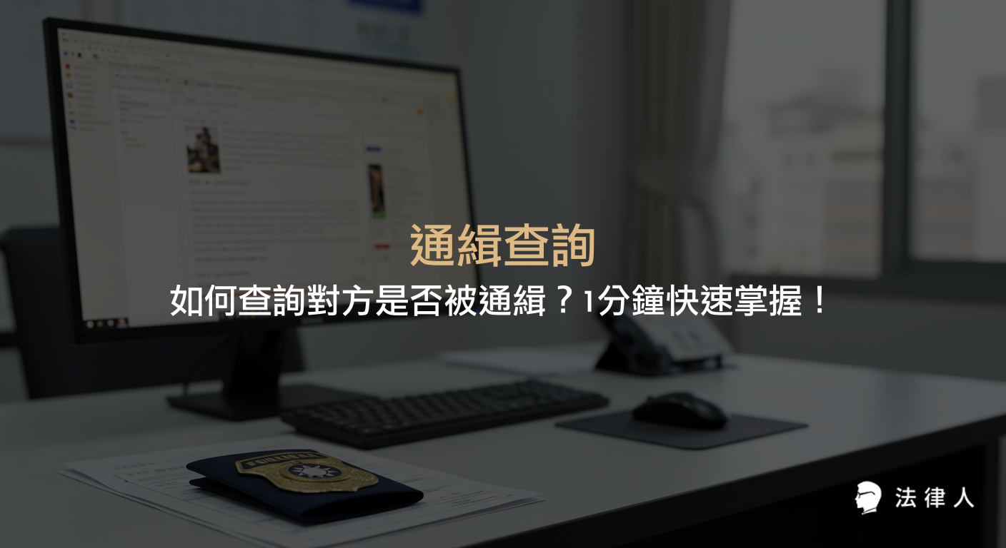 通緝查詢流程、檢舉通緝犯的方法、獎金規定，以及隱匿通緝犯的法律責任完整說明，協助讀者快速了解如何查詢及處理通緝相關事宜。