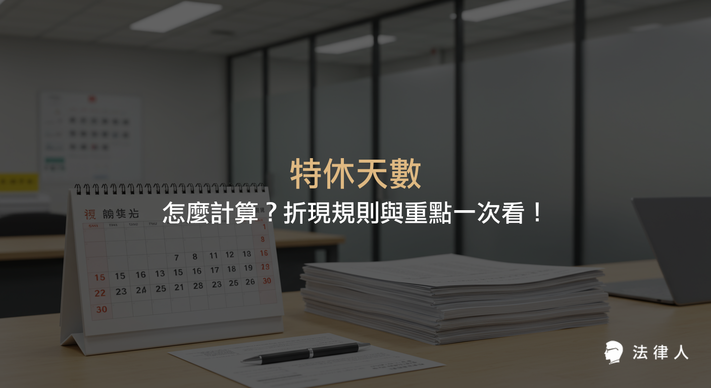 特休天數的計算方式、年資級距規定、週年制與曆年制差異，以及未休特休折現的法律條件與計算步驟完整解析，協助勞工掌握特休權益。