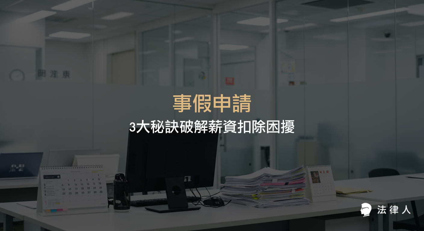 事假申請的法規規定、薪資扣除計算方式，以及提升申請成功率的三大實用秘訣與與雇主溝通技巧完整解析。