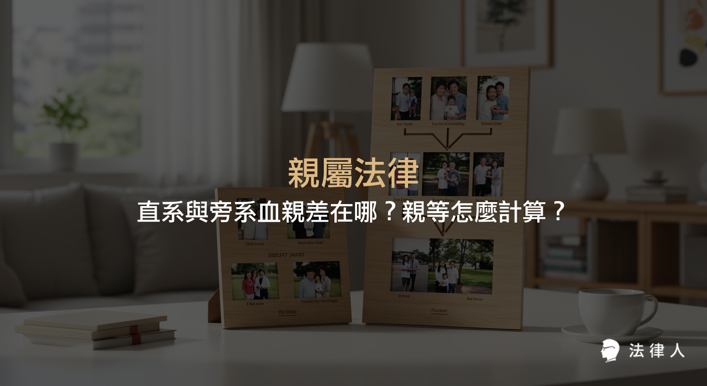 親屬法律中直系血親與旁系血親的定義、親等計算方式及其法律意義，並解析民法相關條文與實務應用，協助讀者快速掌握親屬關係的核心重點。