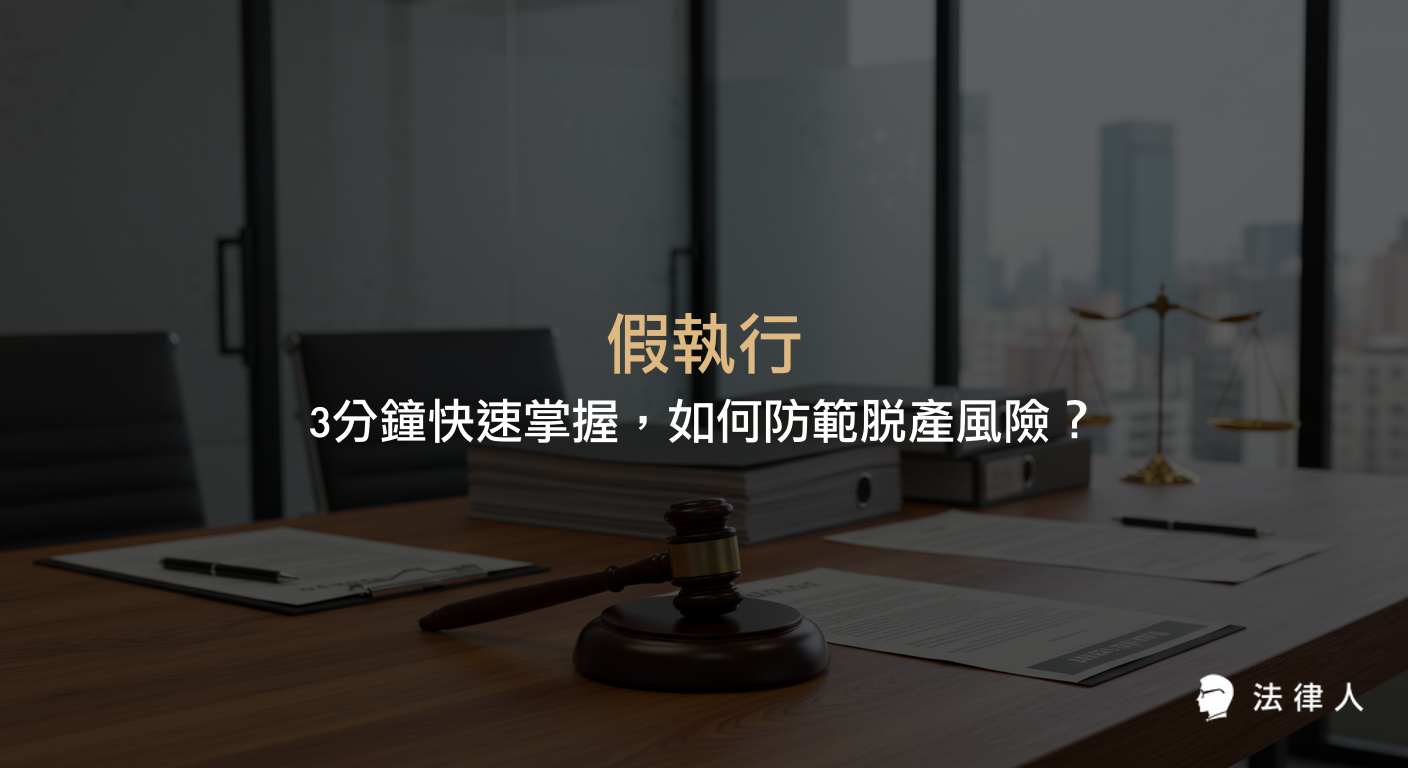 假執行的定義、法律依據、申請流程與與終局執行的差異，並解析如何運用假執行有效防範債務人脫產、保障債權人權益的實務重點。