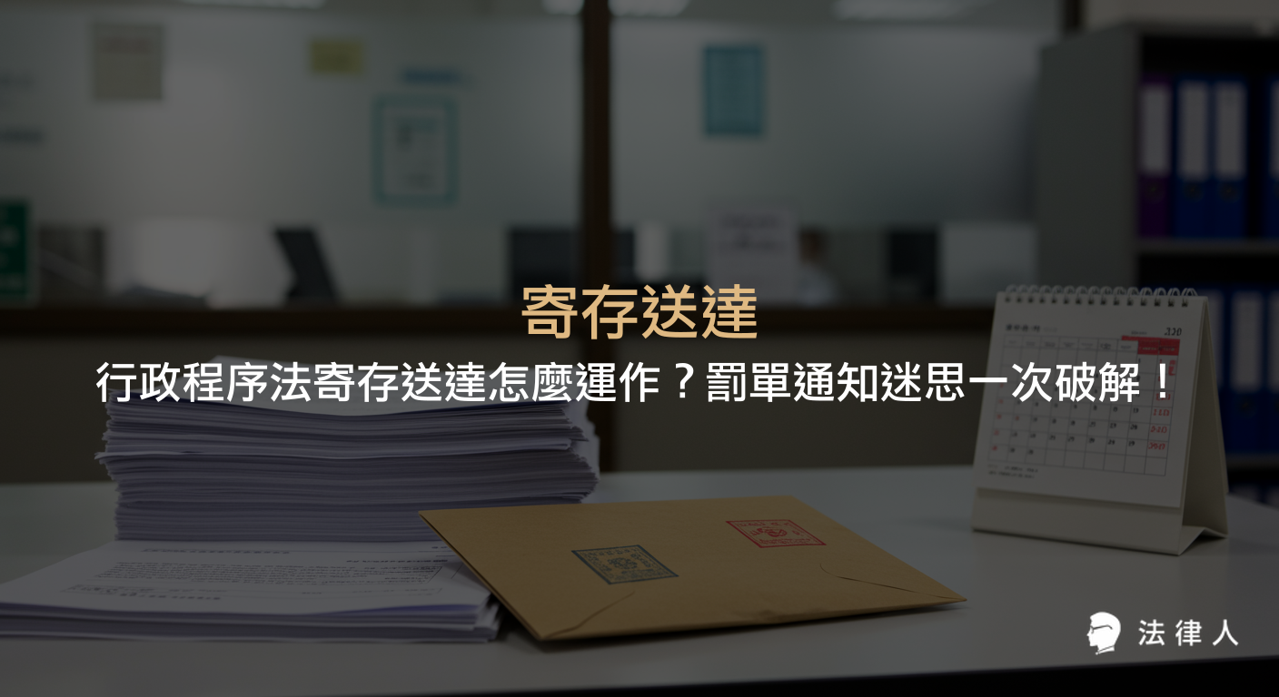 寄存送達在行政程序法中的定義、適用情境、法律效力及大法官釋字797號解釋，並說明寄存送達與其他送達方式的差異、實務案例與提升行政效率的實用策略。